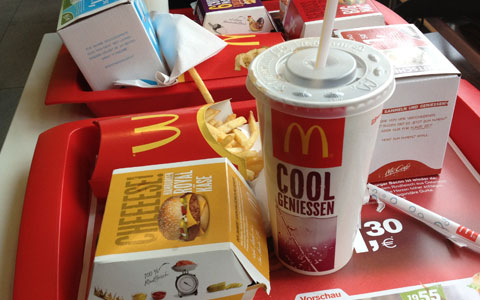 Mittagessen bei McDonalds